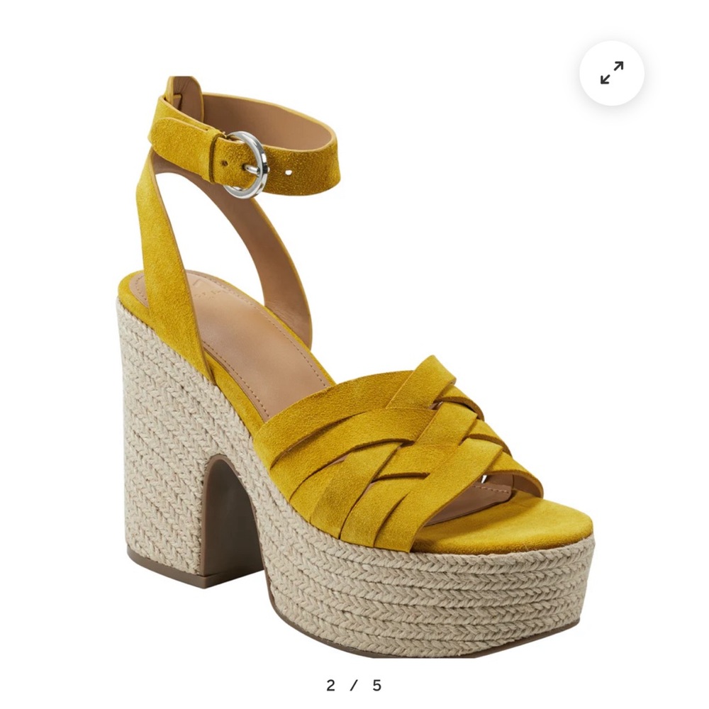 Marc Fisher OATEN ESPADRILLE PLATFORM SANDAL NWT 8